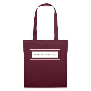 Parole Chrétienne - Sac en tissu - bordeaux - Devant