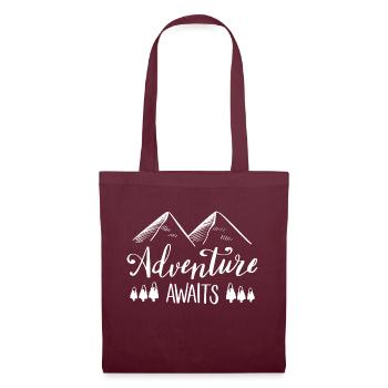 Adventure Awaits - Sac en tissu - bordeaux - Devant