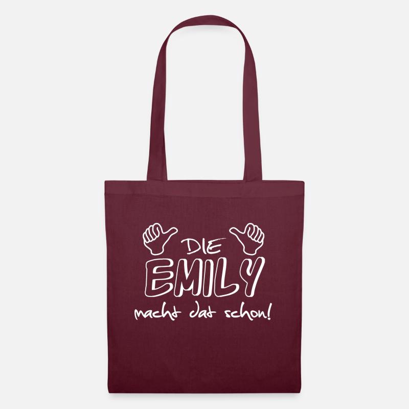 emily - Stoffbeutel - Burgunderrot