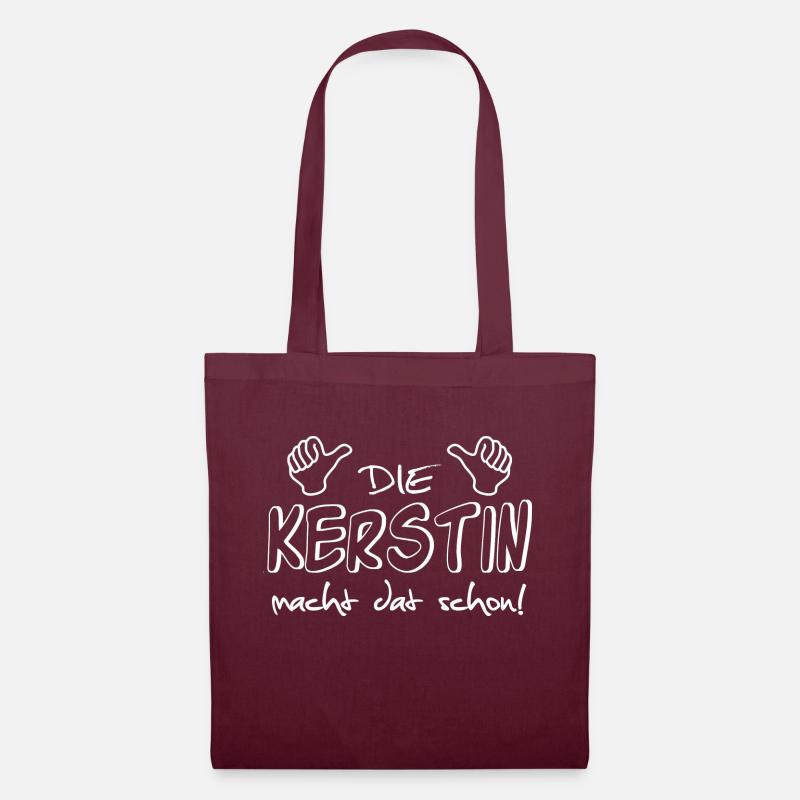 kerstin - Stoffbeutel - Burgunderrot
