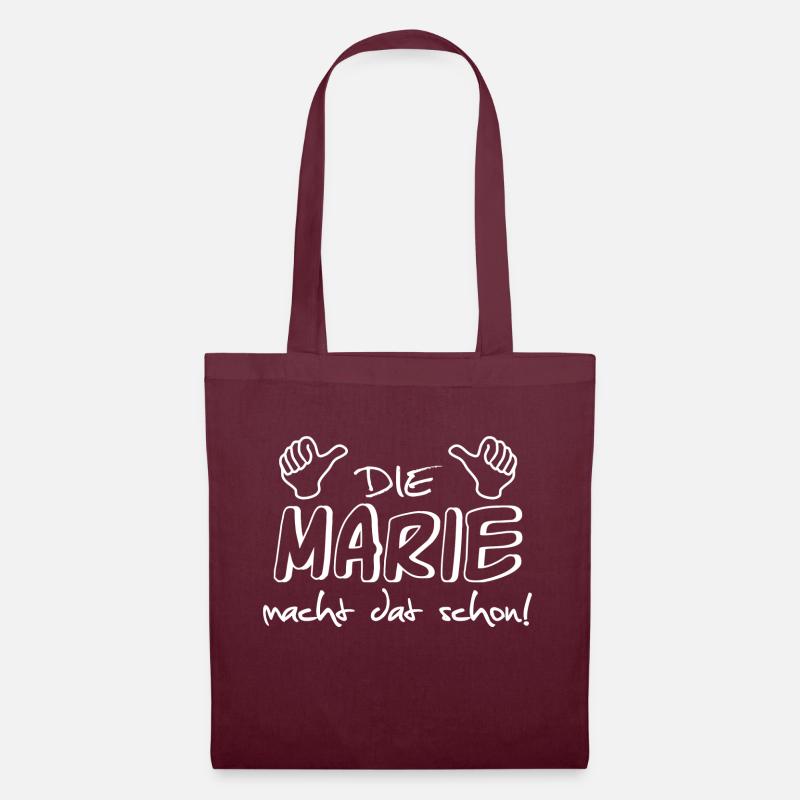 marie - Stoffbeutel - Burgunderrot