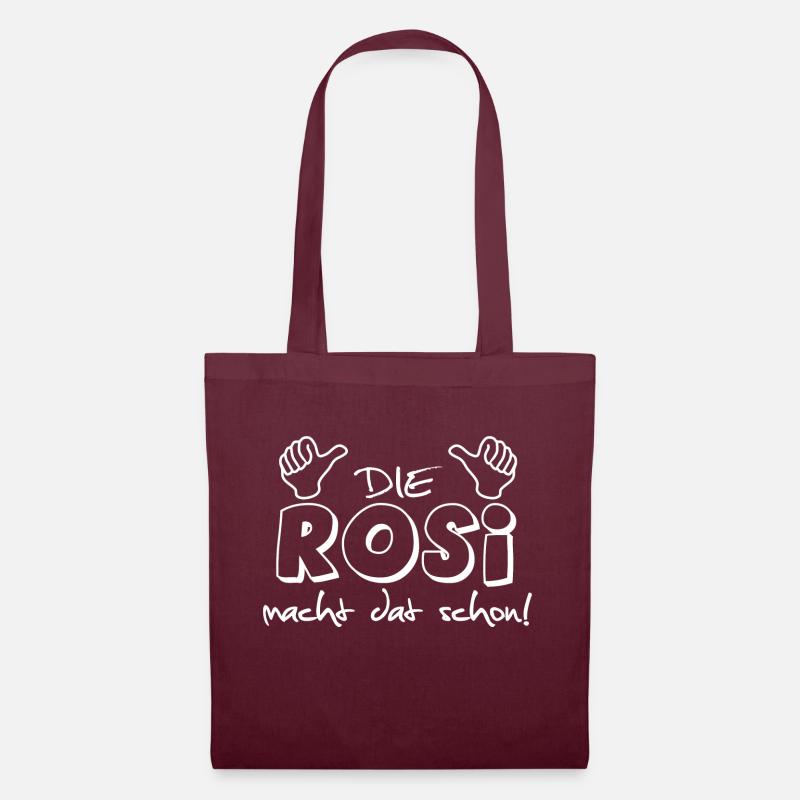 Rosi - Stoffbeutel - Burgunderrot