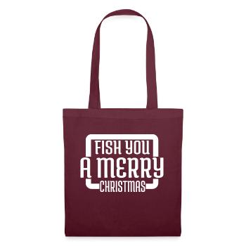 Angling Computer Bubaprints Angler Fisherman - Tote Bag - burgundy - Front