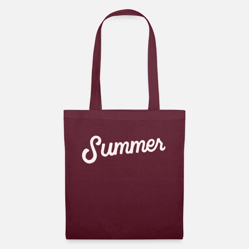 Summer Branding - Stoffbeutel - Burgunderrot