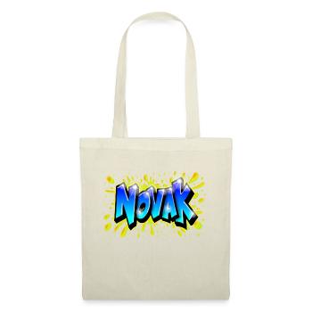Graffiti NOVAK splash yellow name printable - Tote Bag - nature - Front