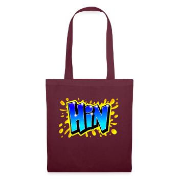 GRAFFITI FIRST NAME "HIN" PRINTABLE BY MAX THE TAGGER - Tote Bag - burgundy - Front