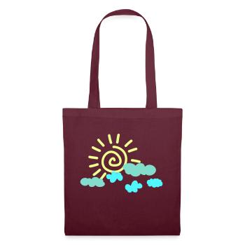 Soleil Ciel - Sac en tissu - bordeaux - Devant
