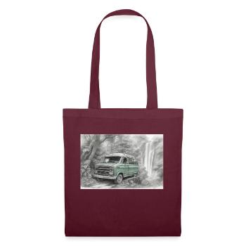 Van in the jungle - Tote Bag - burgundy - Front