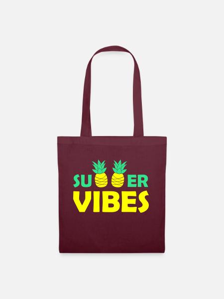 summer vibes 01 - Stoffbeutel - Burgunderrot