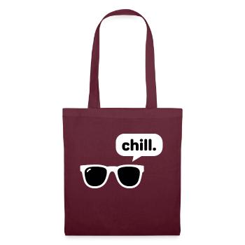 Chill. - Cool Sunglasses - Tote Bag - burgundy - Front