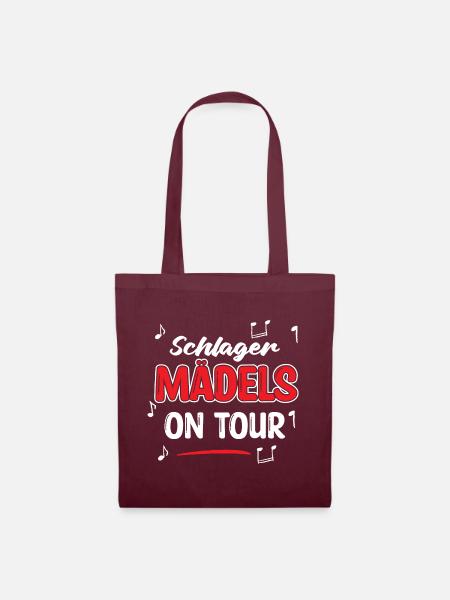 SCHLAGER MÄDELS ON TOUR - Stoffbeutel - Burgunderrot