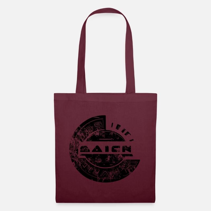 Abstract extraterrestrial logo - Tote Bag - burgundy