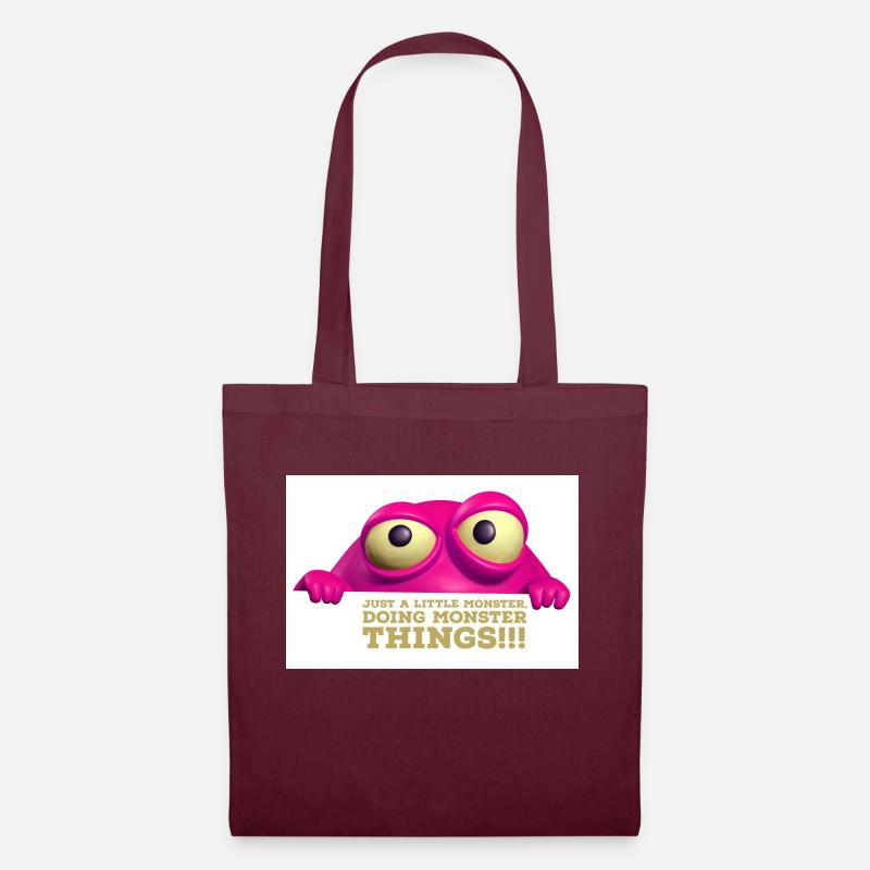 Mighty monsters - Tote Bag - burgundy
