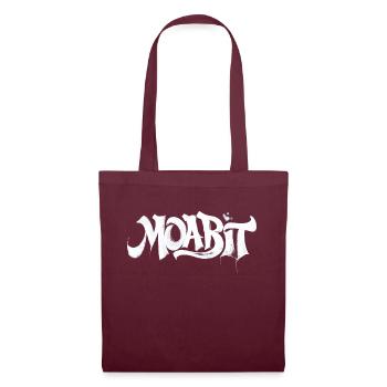 Moabit Graffiti Design - Urban Street Art Style - Tote Bag - burgundy - Front
