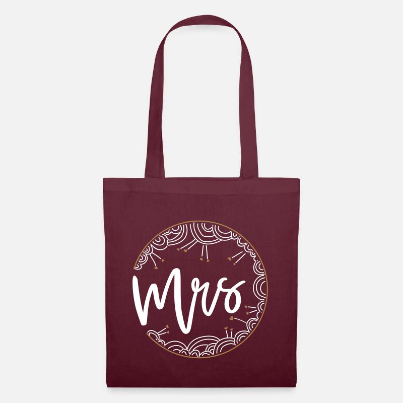 MRS / Mr + Mrs Duo - Tote Bag - burgundy