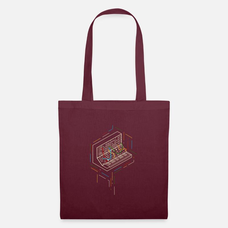 Synthesizer Musiker - Stoffbeutel - Burgunderrot