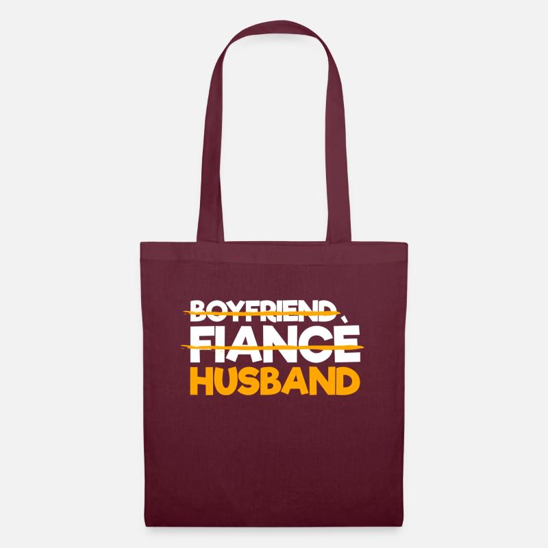 nur Ehemann - Stoffbeutel - Burgunderrot
