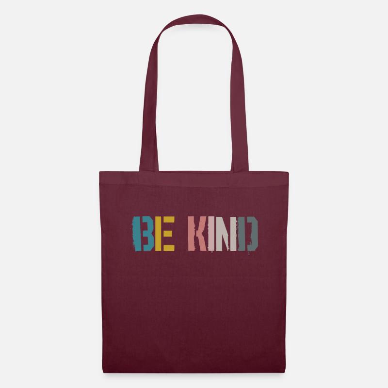 Be Kind Retro - Tote Bag - burgundy