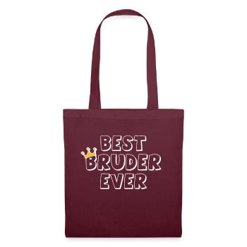 Best Brother Ever 1 - Tote Bag - burgundy - Front