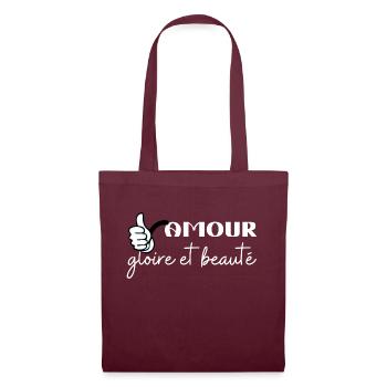 Amour gloire et beauté 2 - Sac en tissu - bordeaux - Devant