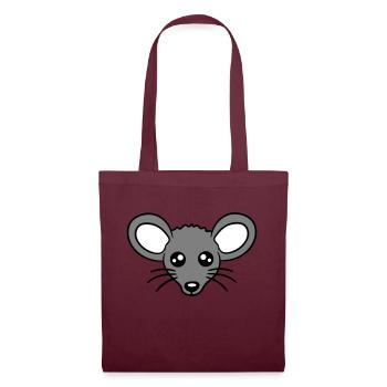Mouse Mouse Cute Little Rat Rodent Friendly - Tote Bag - burgundy - Front
