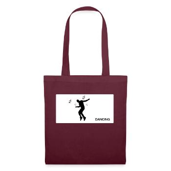 Dancing Dance Music - Stoffbeutel - Burgunderrot - Vorne