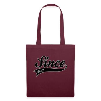Birth - Since 2012 - Tote Bag - burgundy - Front