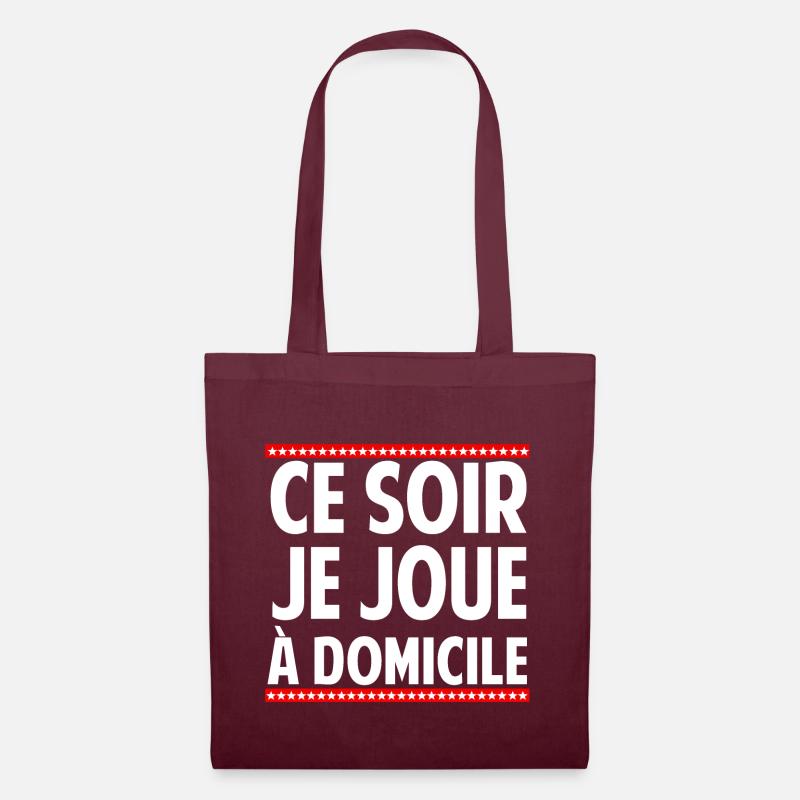CE SOIR - Sac en tissu - bordeaux