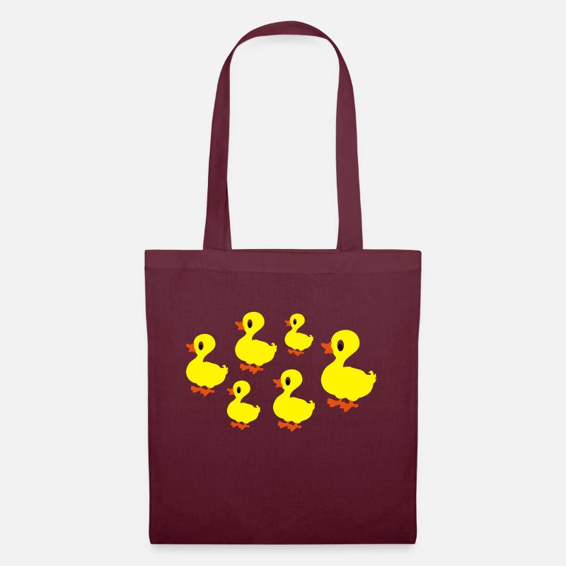 canard - Sac en tissu - bordeaux