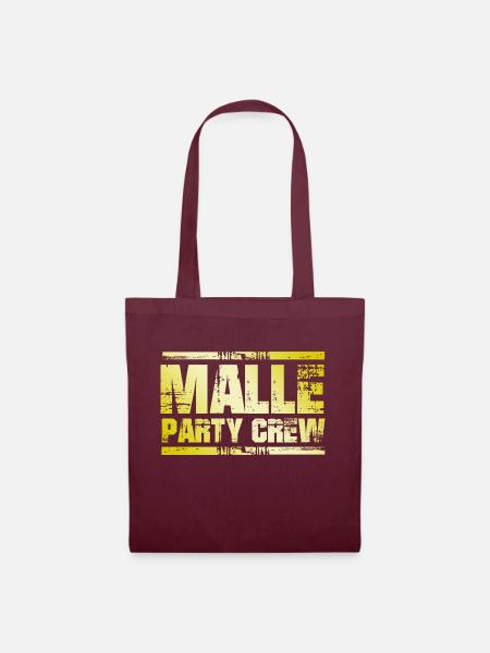 Malle Party Crew - Stoffbeutel - Burgunderrot
