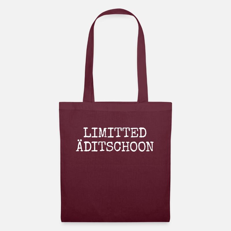 Limitted Äditschoon - Plattdeutsche Edition - Stoffbeutel - Burgunderrot
