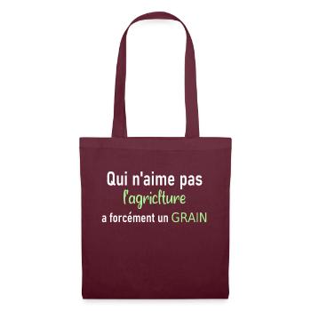 Citation agriculture - Sac en tissu - bordeaux - Devant