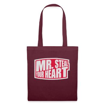 mr steal your heart - Tote Bag - burgundy - Front