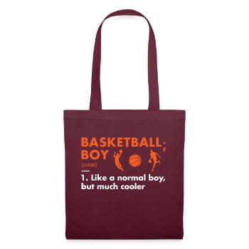 Sport Boy Definition Basketball - Tote Bag - burgundy - Front