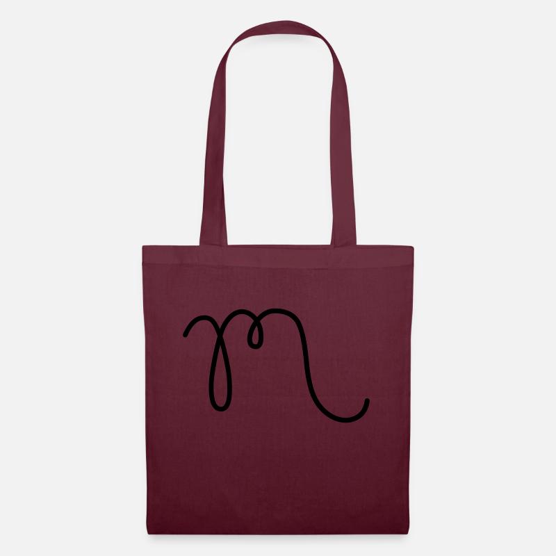 m - Sac en tissu - bordeaux