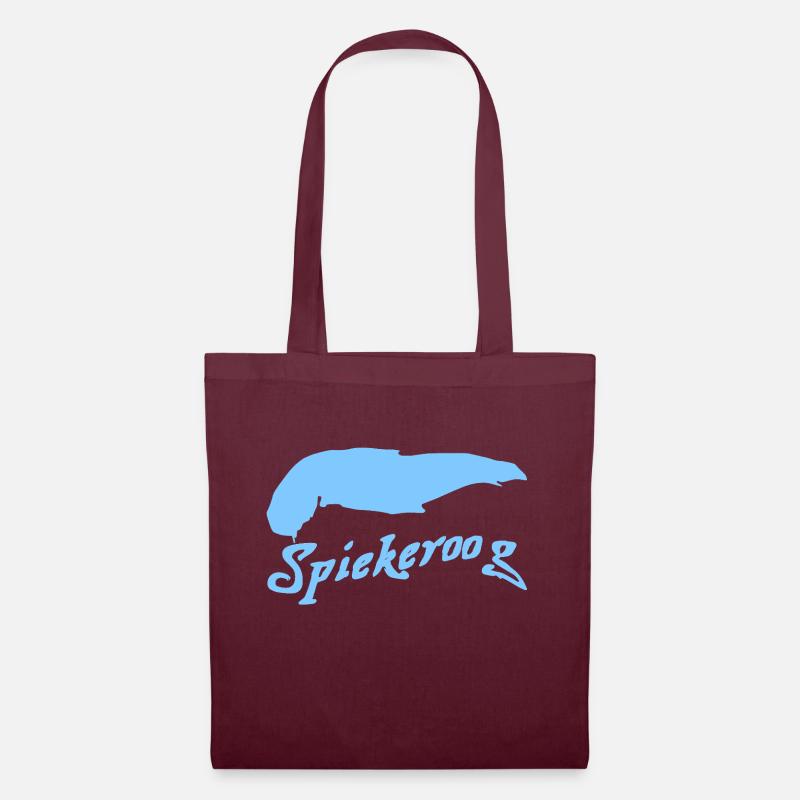 Spiekeroog Tattoo - Stoffbeutel - Burgunderrot
