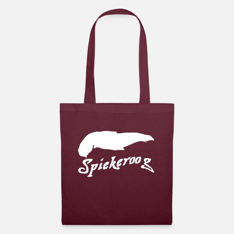 Spiekeroog Tattoo - Stoffbeutel - Burgunderrot
