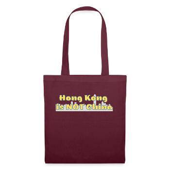Hong Kong is not China - Tote Bag - burgundy - Front