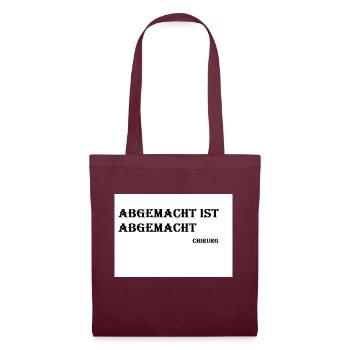 Chirurg - Stoffbeutel - Burgunderrot - Vorne