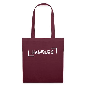 Hamburg - Stoffbeutel - Burgunderrot - Vorne