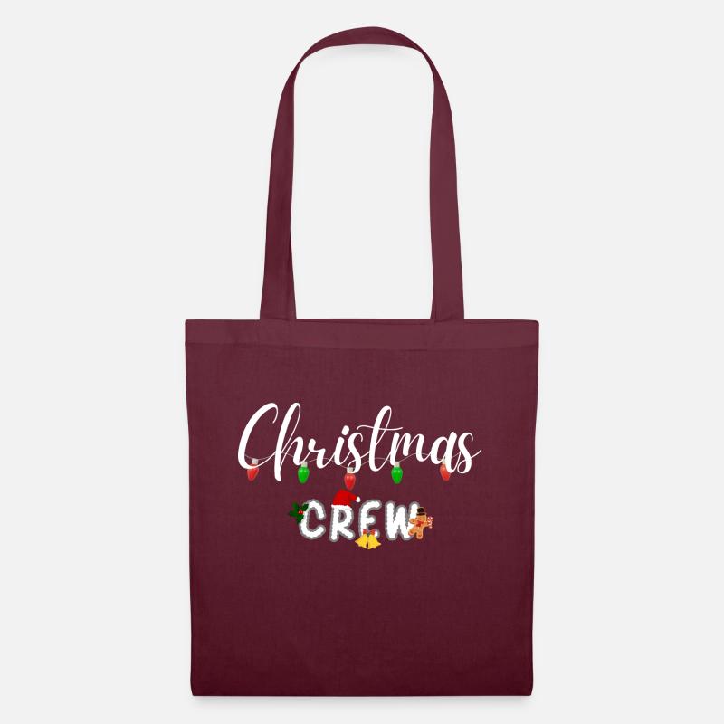 Christmas Crew - Stoffbeutel - Burgunderrot