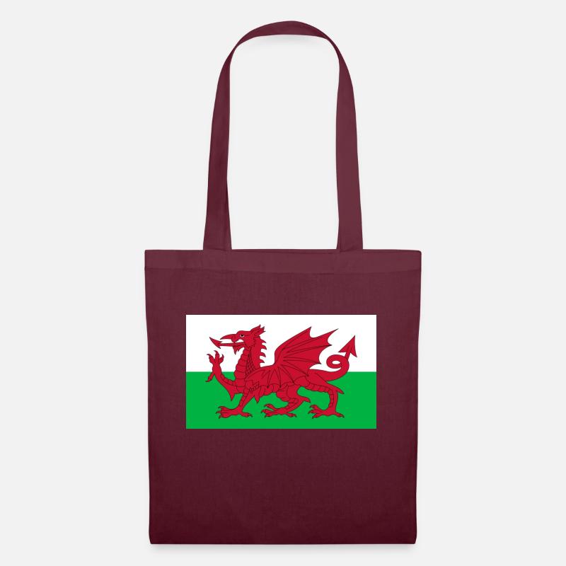 Wales - Stoffbeutel - Burgunderrot