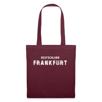 Allemagne Francfort - Urban Vintage Design - Sac en tissu - bordeaux - Devant
