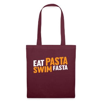 Eat Pasta Swim Fasta 16 - Stoffbeutel - Burgunderrot - Vorne