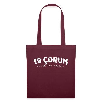 19 Corum - Stoffbeutel - Burgunderrot - Vorne