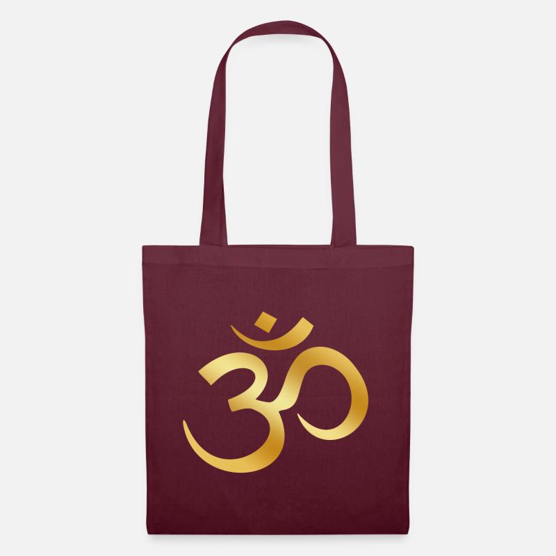 Om - Tote Bag - burgundy