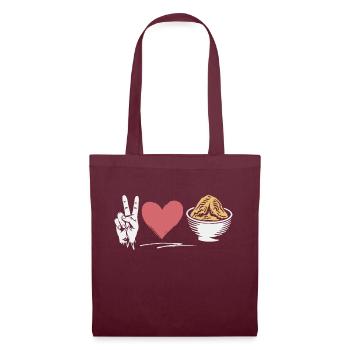 Funny saying for foodies - Tote Bag - burgundy - Front