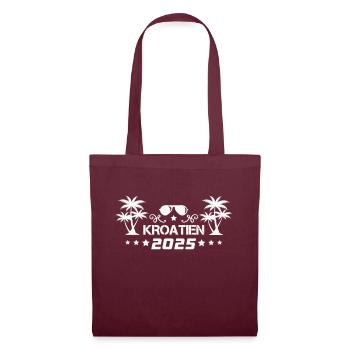 Croatie 2025 - Sac en tissu - bordeaux - Devant