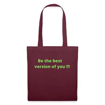 Be the best version of you - Tote Bag - burgundy - Front