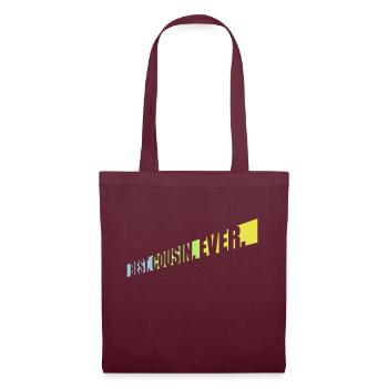 best cousin ever quote - Tote Bag - burgundy - Front